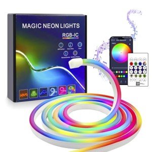 FWoche 5m RGB Neon LED Light Strip