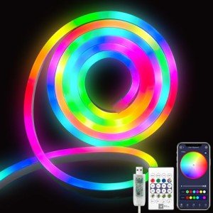 5M RGB+IC USB Neon LED Strip Lights