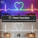5M RGB+IC USB Neon LED Strip Lights