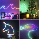 FWoche 5m RGB Neon LED Light Strip