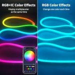iNextStation RGB LED Neon Strip Lights, 16.4Ft