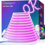 RGB LED Neon Rope Lights with Music Sync - 5M