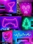 RGB LED Neon Rope Lights with Music Sync - 5M