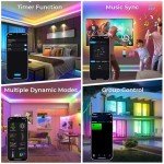 Smart RGBWW LED Strip Light, 5M, WiFi Enabled