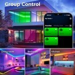 Smart RGBWW LED Strip Light, 5M, WiFi Enabled