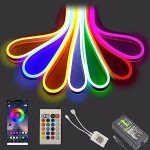 5M RGB Neon LED Strip Lights for DIY Decor