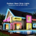 KANTUTOE 10m RGB LED Neon Rope Lights