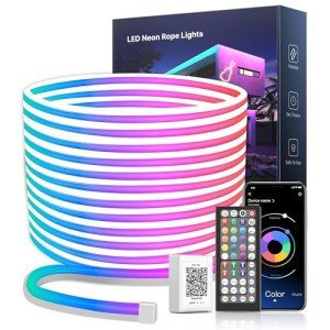 10M RGB LED Neon Strip Lights with Remote