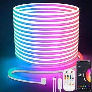 10M RGB LED Neon Strip Light - App/Remote Control
