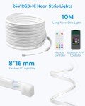 Aclorol 10M RGB+IC Waterproof LED Neon Light Strip