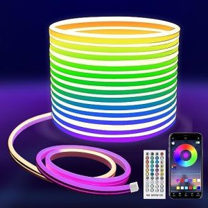10M RGB LED Neon Strip Lights with Remote Control