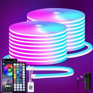 30M RGB LED Neon Rope Lights with Remote/App