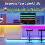Bluetooth RGB LED Strip Light, 15M with Remote