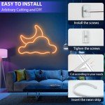 15M RGB LED Neon Rope Lights with Remote/App