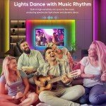Bluetooth RGB LED Strip Light, 15M with Remote