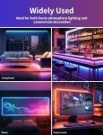 15M RGB LED Neon Rope Lights with Remote/App