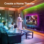 Bluetooth RGB LED Strip Light, 15M with Remote