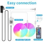 30M RGB LED Neon Rope Lights with Remote/App