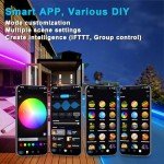 20M RGB LED Neon Rope Lights - Waterproof & WiFi