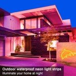 40M RGB LED Neon Light Strip with Remote