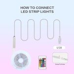 RGB LED Strip Lights 20M with Remote Control
