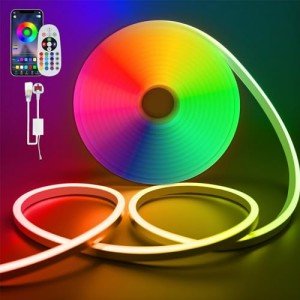 SPAHER 98.4 ft RGB Neon LED Strip Light