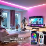 SPAHER 98.4 ft RGB Neon LED Strip Light