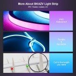 SPAHER 98.4 ft RGB Neon LED Strip Light