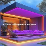 Beaeet 30m RGB Music Sync LED Strip Lights