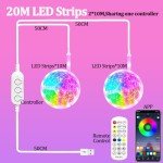 20M Smart RGB LED Light Strip with Music Sync