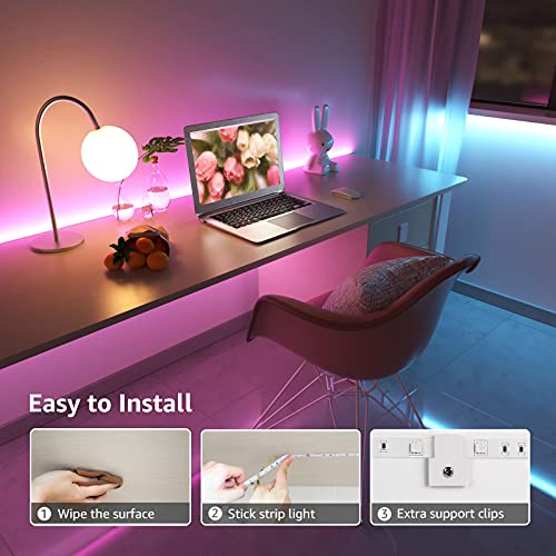 15M RGB LED Color Changing Strip Lights with Remote