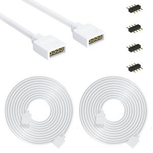 LED Strip Extension Cable, 2M, 2-Pack