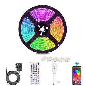 Waterproof Bluetooth RGB LED Strip with Remote&App Control