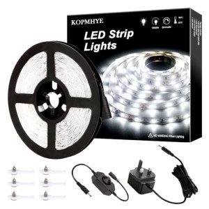 Dimmable LED Strip Lights with Power Adapter