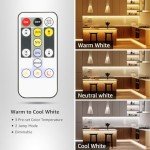 5M Dimmable LED Strip Lights - Remote Control Included