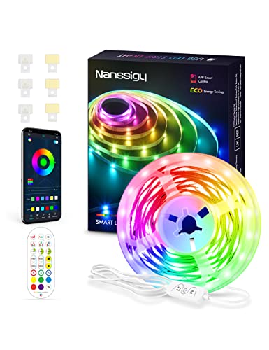 5m RGB LED Strip Lights with App & Remote Control