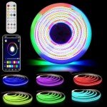 RGB Music Sync COB LED Strip 5m with App