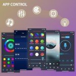 Bluetooth RGB LED Strip Lights with Remote, 20M