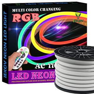 IEKOVTM Flexible RGB LED Neon Light Strip (98.4ft)