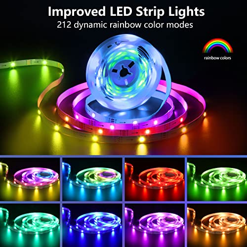 5m RGB LED Strip Lights with App & Remote Control