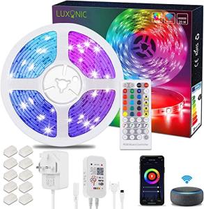 20m Alexa Smart LED Strip Lights with Music Sync