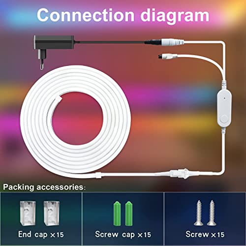 RGBIC Neon LED Strip Lights - Smart Control