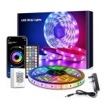 Mexllex 5m RGB Led Strip Lights with Remote