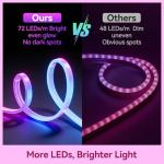 15m Flexible LED Neon Strip with Remote/App