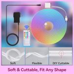 15m Flexible LED Neon Strip with Remote/App