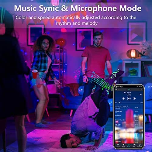 5m RGB LED Strip Lights with App & Remote Control