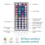 RGB LED Strip Light Remote Controller with 44 Keys