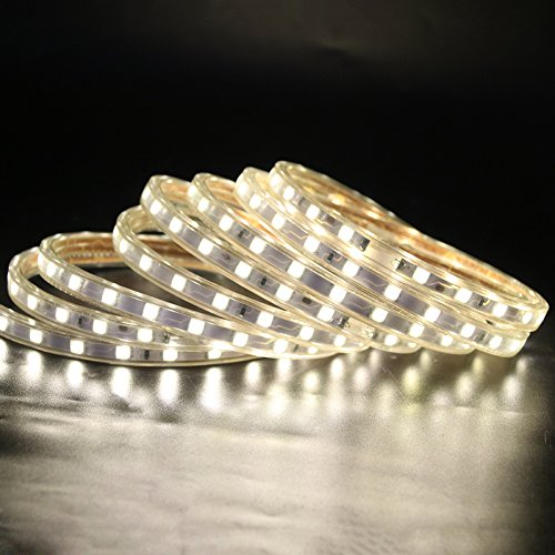 15m Warm White LED Strip with Switch