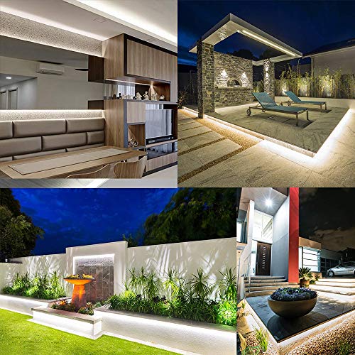 15m Warm White LED Strip with Switch