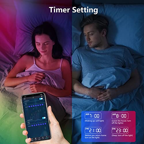 5m RGB LED Strip Lights with App & Remote Control